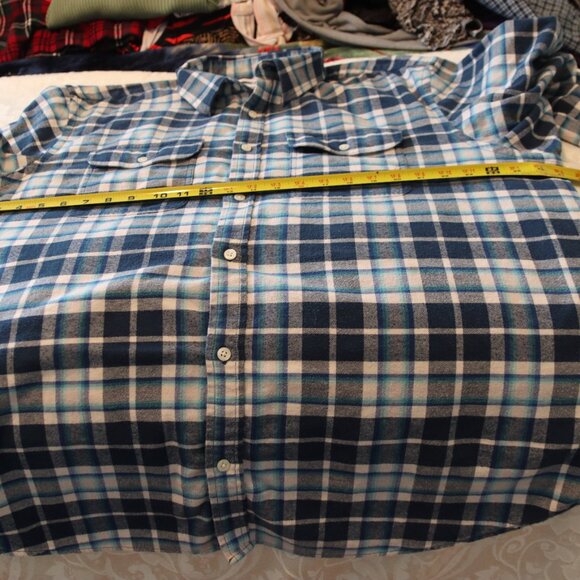 Old Navy Plaid Flannel button down Size XXL 100% Cotton Casual Out Doors Active - Picture 5 of 9